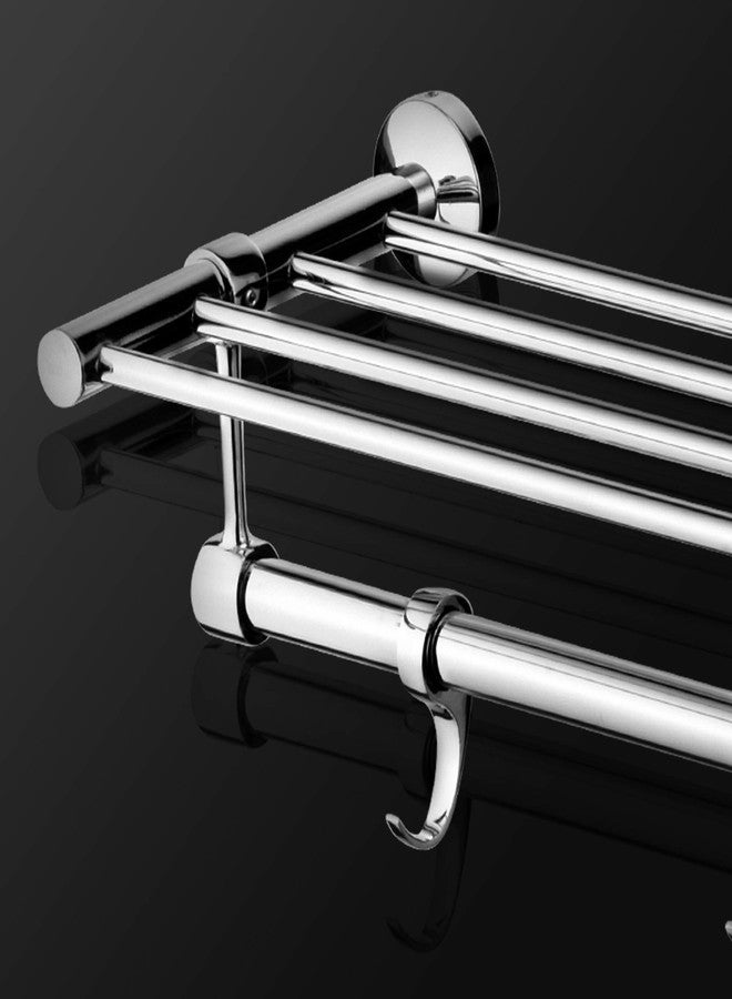 ALTON Chrome Finish Brass Towel Rack (24-Inch) - Image 3